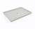 Swanstone SF04260MD.226 42 x 60 Alcove Shower Pan with Center Drain Birch