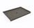 Swanstone SF04260MD.209 42 x 60  Alcove Shower Pan with Center Drain Charcoal Gray