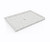 Swanstone SF04260MD.130 42 x 60  Alcove Shower Pan with Center Drain in Ice