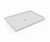 Swanstone SF04260MD.130 42 x 60 Alcove Shower Pan with Center Drain in Ice