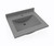 Swanstone Contour 22 x 25 Single Bowl Vanity Top in Ash Gray - CV02225.203