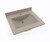 Swanstone Contour 22 x 25 Single Bowl Vanity Top in Limestone - CV02225.218