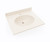 Swanstone Ellipse 22 x 25 Single Bowl Vanity Top in Tahiti White - VT02225.011