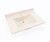 Swanstone CV02231.011 Contour 22 x 31 Single Bowl Vanity Top in Tahiti White