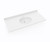 Swanstone VT02249.010 Ellipse 22 x 49 Single Bowl Vanity Top in White