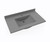 Swanstone Contour 22 x 37 Single Bowl Vanity Top Ash Gray - CV02237.203