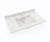Swanstone Contour 37" W x 22" D Single Bowl Vanity Sink with Countertop in Ice - CV02237.130