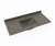 Swanstone CV02249.209 Contour 22 x 49 Single Bowl Vanity Top in Charcoal Gray