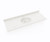 Swanstone Ellipse 22 x 61 Single Bowl Vanity Top in Carrara - VC02261.221