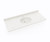 Swanstone Ellipse 22 x 55 Single Bowl Vanity Top in Carrara - VC02255.221
