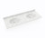 Swanstone Chesapeake 22 x 61 Double Bowl Vanity Top in Ice - CH022612B.130