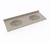 Swanstone Chesapeake 22 x 61 Double Bowl Vanity Top in Limestone - CH022612B.218