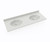 Swanstone Chesapeake 22 x 73 Double Bowl Vanity Top in Birch - CH022732B.226