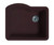 Swanstone 22 x 25 Granite Undermount Single Bowl Sink in Espresso - QU02522SB.170