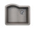 Swanstone 22" x 25" Granite Undermount Single Bowl Sink in Metallico - QU02522SB.173