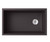 Swanstone 22 x 33 Granite Undermount Single Bowl Sink in Nero - QU03322SB.077