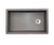 Swanstone QU03322SB.173 22 x 33 Granite Undermount Single Bowl Sink in Metallico