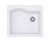 Swanstone 22 x 25 Granite Drop in Single Bowl Sink in Opal White - QZ02522SB.210