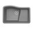 Swanstone 22 x 33 Granite Undermount Ascend Bowl Sink in Metallico - QU03322AD.173