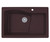 Swanstone 22 x 33 Granite Drop in Ascend Bowl Sink in Espresso - QZ03322AD.170
