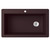 Swanstone 22 x 33 Granite Drop in Single Bowl Sink in Espresso - QZ03322SB.170