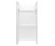 Swanstone 32 x 32 x 72 Veritek Smooth Direct to Stud Shower Wall Kit in White - SA03232.010