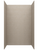 Swanstone 36 x 36 x 72 Traditional Subway Tile Glue up Bathtub and Shower Wall Kit in Limestone - TSMK723636.218