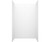 Swanstone 36 x 36 x 84 Traditional Subway Tile Glue up Shower Wall Kit in Bisque - TSMK843636.018