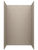 Swanstone 34 x 50 x 72 Traditional Subway Tile Glue up Bathtub and Shower Wall Kit in Limestone - TSMK723450.218