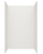 Swanstone 34 x 50 x 72 Traditional Subway Tile Glue up Bathtub and Shower Wall Kit in Birch - TSMK723450.226
