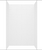 Swanstone 36 x 50 x 72 Traditional Subway Tile Glue up Bathtub and Shower Wall Kit in Carrara - TSMK723650.221