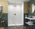 Swanstone 36 x 36 x 96 Smooth Glue up Shower Wall Kit in Carrara - SK363696.221