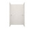 Swanstone SQMK963636.040 36 x 36 x 96  Square Tile Glue up Shower Wall Kit in Bermuda Sand