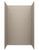 Swanstone TSMK843650.218 36 x 50 x 84 Traditional Subway Tile Glue up Shower Wall Kit in Limestone