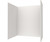 Swanstone 42 x 62 x 72 Traditional Subway Tile Glue up Bathtub and Shower Wall Kit in Ice - TSMK724262.130