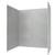 Swanstone 42" x 62" x 72 Traditional Subway Tile Glue up Bathtub and Shower Wall Kit in Ash Gray - TSMK724262.203