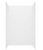 Swanstone 34 x 42 x 96 Traditional Subway Tile Glue up Shower Wall Kit in Carrara - TSMK963442.221