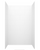 Swanstone TSMK963250.010 32 x 50 x 96 Traditional Subway Tile Glue up Shower Wall Kit in White
