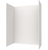 Swanstone 42 x 62 x 84 Traditional Subway Tile Glue up Shower Wall Kit in White - TSMK844262.010