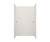 Swanstone SK484896.040 48 x 48 x 96  Smooth Glue up Shower Wall Kit in Bermuda Sand