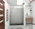 Swanstone MSMK843262.203 32 x 62 x 84 Modern Subway Tile Glue up Shower Wall Kit in Ash Gray