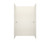 Swanstone SQMK963662.011 36 x 62 x 96  Square Tile Glue up Shower Wall Kit in Tahiti White