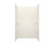 Swanstone SK366296.011 36 x 62 x 96  Smooth Glue up Shower Wall Kit in Tahiti White