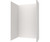 Swanstone 42 x 62 x 96 Traditional Subway Tile Glue up Shower Wall Kit in Bisque - TSMK964262.018