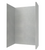 Swanstone TSMK964262.203 42 x 62 x 96  Traditional Subway Tile Glue up Shower Wall Kit in Ash Gray