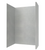 Swanstone 42 x 62 x 96 Traditional Subway Tile Glue up Shower Wall Kit in Ash Gray - TSMK964262.203