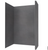 Swanstone TSMK964262.209 42 x 62 x 96  Traditional Subway Tile Glue up Shower Wall Kit in Charcoal Gray