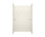 Swanstone 32 x 62 x 96 Modern Subway Tile Glue up Shower Wall Kit in Tahiti White - MSMK963262.011