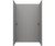 Swanstone 34 x 62 x 96 Modern Subway Tile Glue up Shower Wall Kit in Ash Gray - MSMK963462.203