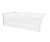 Swanstone 60 x 30 Solid Surface Bathtub with Right Hand Drain in White - VP6030CTR.010